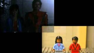 Side by side camparison of quotMicheal Jacksons Thriller Tribute in LEGOquot [upl. by Enerahs]