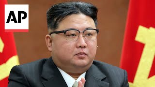 North Koreas Kim Jong Un attends ruling partys yearend meeting [upl. by Durand]