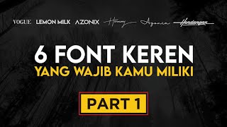 Font Keren Buat Quotes Yang Wajib Dimiliki Desainer Grafis PART 1  FREE DOWNLOAD FONT [upl. by Suzette]