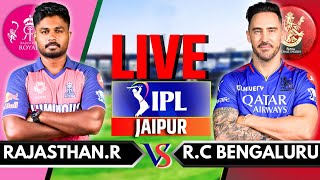 IPL 2024 Live RCB vs RR Live Match  IPL Live Score amp Commentary  Bangalore vs Rajasthan Inning 2 [upl. by Chalmers239]