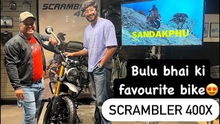 2024 Triumph Scrambler 400x Review  Test Ride WHEELIE ON 2nd gear😱 [upl. by Ojybbob]