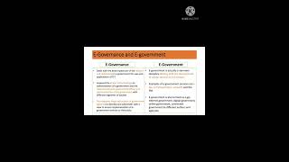 DIFFERENCE BETWEEN EGOVERNANCE AND EGOVERNMENT  MULTIPLE SUBJECT [upl. by Elocim]