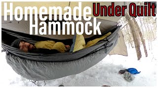 Homemade Underquilt amp Winter Hammock Setup [upl. by Annayrb411]