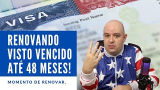 O Consulado Americano está Renovando Visto Americano vencido até 48 meses Bom momento para renovar [upl. by Benson816]