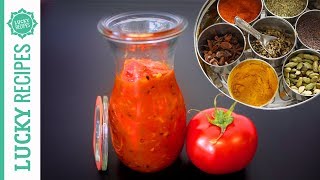 Tomaten Chutney Rezept – Leckere KetchupAlternative  Indische Rezepte [upl. by Eiluj599]