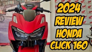 2024 Honda Click 160 Matted Red Review amp Price Update [upl. by Aisiram]