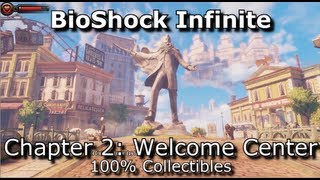 BioShock Infinite  Chapter 2  100 Collectibles  Voxophones Kinetoscopes Telescope amp Infusions [upl. by Adnamor]