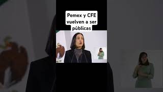 Pemex y CFE vuelven a ser empresas públicas Sheinbaum firma decreto [upl. by Hassi788]