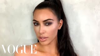 Kim Kardashian Wests Guide to Viral Holiday Glam  Beauty Secrets  Vogue [upl. by Lainad]