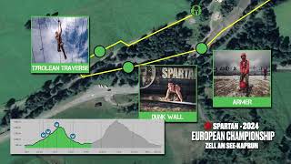 Spartan European Championship Zell am SeeKaprun Race cuorse 2024 [upl. by Dudden]