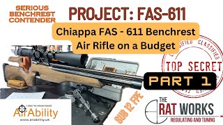 83Part 1 Chiappa FAS611 Air Rifle WILL IT BENCHREST The Rat Works Edition  benchrest on a budget [upl. by Nosyarg]