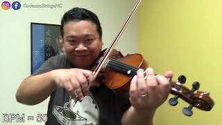 Gavotte from quotMignonquot  Slow Practice  Suzuki Violin Book 2 [upl. by Haraz]