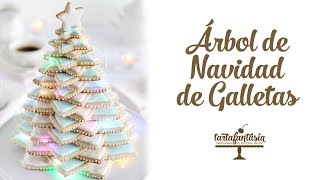 Cómo hacer un Árbol de Navidad de Galletas [upl. by Odlonra]