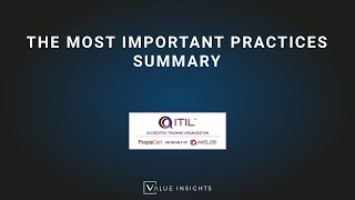 ITIL® 4 Foundation Exam Preparation Training  The Most Important Practices Summary eLearning [upl. by Reste]