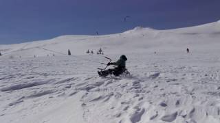 Snowkite fest Vitosha 2017 Snowkitebuggy [upl. by Persson]