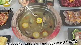 Multifunctional steam hot pot cooker [upl. by Nert]