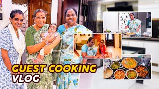 நம்ம வீட்டுக்கு🏡 GUEST😍ஆ வந்த ​⁠revathyshanmugamumkavingar2024 AMMA💃SPECIAL AFTERNOON VEG LUNCH [upl. by Durstin]