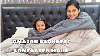 Amazon BlanketComforter Haul 2023  Best Comforter amp Duvet in lower price  Joy Of Rims [upl. by Greenman170]