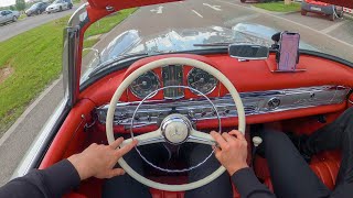 15 MILLION € ICONIC 1957 300SL POV DRIVE Driving my Dream Car MercedesBenz SL300 [upl. by Alilahk]