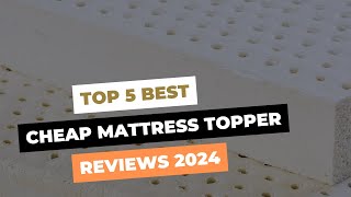 Top 5 Best Cheap Mattress Topper Reviews in 2024 [upl. by Leake]