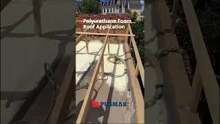 Polyurethane Foam Roof Application [upl. by Ahsiuqat436]