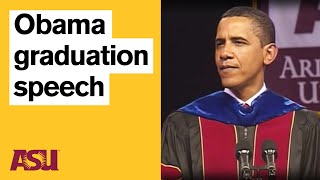 Barack Obama graduation speech Arizona State University ASU [upl. by Iccir]