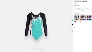 How to use the Online Design Studio  UKEurope website  Custom Gymnastics Leotards [upl. by Stirling]