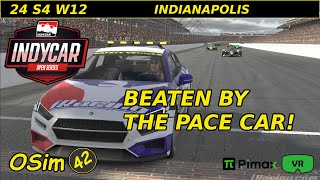 Indycar Open Series  24S4W12  Indianapolis  iRacing VR [upl. by Jem]