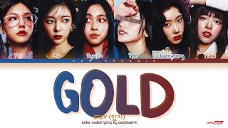 KARAOKE ITZY 있지 GOLD  6 members Color Coded Lyrics You As Member [upl. by Jaret]