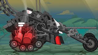 Leveling UP New Legend Cartoons about tanks [upl. by Nellad]