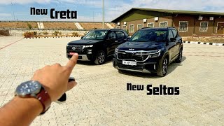 New Kia Seltos vs Hyundai Creta 2024 Comparison  Gagan Choudhary [upl. by Nicko]