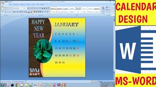 CALENDAR DESIGN IN MSWORDHow to draw calendar design in mswordmswordlogodesignbasic msword [upl. by Eycal719]