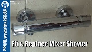 How to change a shower bar valve Shower mixer install amp replace [upl. by Fraase]