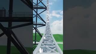 Would you ride this coaster irl 🤔 roblox themeparktycoon2 rollercoaster viral trending [upl. by Senskell]