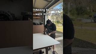 Installing bead board paneling on the walls in my pantry diy homeimprovement remodeling [upl. by Chapin321]