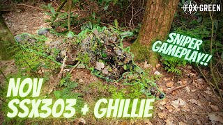 Novritsch SSX303 amp Ghillie Gameplay  ☘️Irish Airsoft Sniper☘️ [upl. by Lauri]