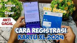 Terbaru  Cara Registrasi kartu XL [upl. by Adnovaj]