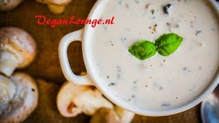 CHAMPIGNONSOEP MET WORTEL RECEPT VEGAN [upl. by Guttery]