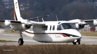 RARE Rockwell 690A Turbo Commander TakeOff  GREAT Garrett TPE331 Turboprop Sound [upl. by Akemak]