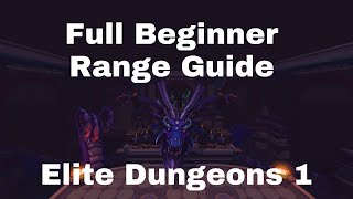 Full Beginner Range Guide for Elite Dungeons 1 Temple of Aminishi [upl. by Ahsem862]