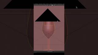 SyrahShiraz Wine Glass Modelling blender blender3d [upl. by Longtin22]