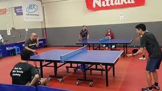 2024 sndtta div one Peter Lin penholder reverse backhand vs Kent Su set 2 [upl. by Lechar62]