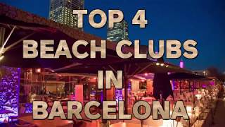 Top 4 Beach Clubs in Barcelona  Opium Pacha Shoko Hotel W [upl. by Ysabel]