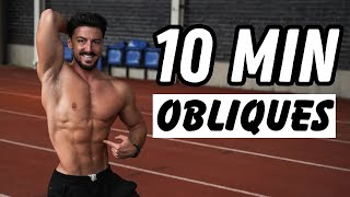 10 MIN OBLIQUE WORKOUT  Follow Along  Rowan Row [upl. by Sad962]