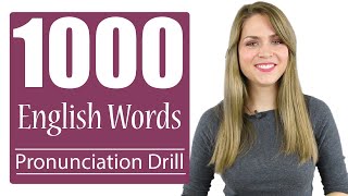 1000 Most Common English Words  Practice British Pronunciation  Vocabulary Drill [upl. by Noside]