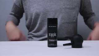 How to Use Toppik Applying Hair Fibers with Spray Applicator [upl. by Ramar]