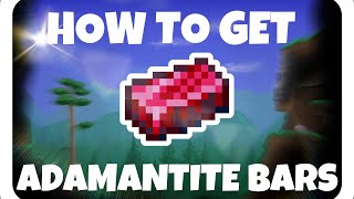 How to get adamantite bars  Terraria Tutorial [upl. by Eloken419]