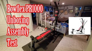 Bowflex PR1000 home gym  unboxing assembly test and thoughts [upl. by Htinek866]