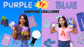 RS 500 Shopping Challenge with Pari  Purple VS Blue colour learnwithpriyanshi learnwithpari [upl. by Wash]