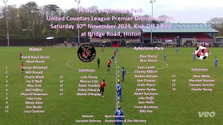 Histon v Aylestone Park UCL  30112024 [upl. by Cristionna986]